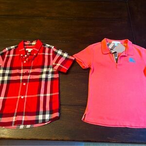 Boys Burberry 5t shirts
